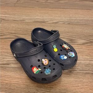 Navy Clogs with Fun Charms